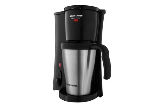 Black + Decker personal coffeemaker.